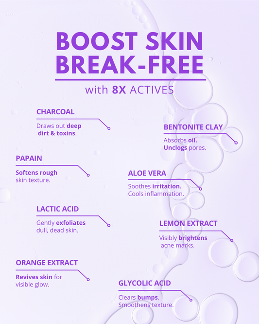 Lumina Origins Clarify + Cleanse Exfoliating Bar Soap with Activated Charcoal – Face & Body 120g